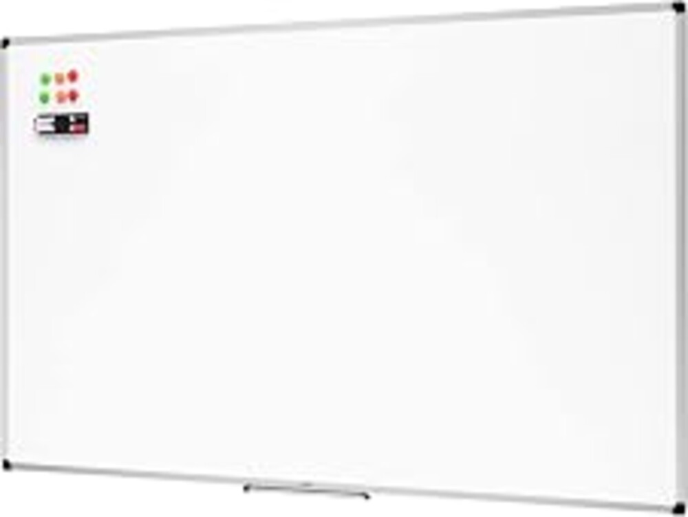 Amazon Basics Large Magnetic Dry Erase Whiteboard with Aluminum Frame, Pen Tray, Wall Mountable, 35.4" x 23.6", for School, Classroom, Office & Home