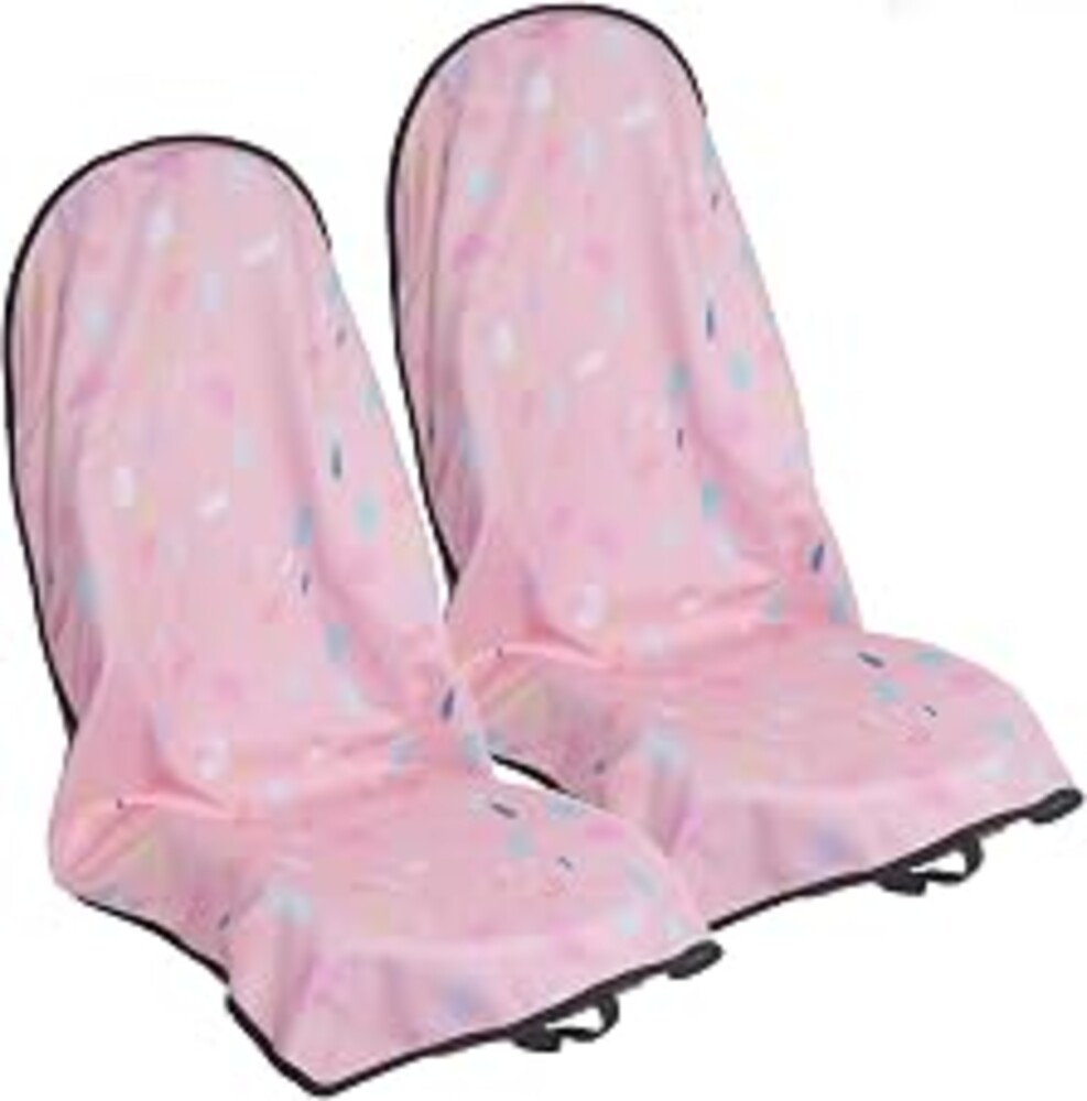 LoyaGour Car Seat Cover Protector Front Seats,for Gym Workout,Running,Swimming,Beach and Hiking,Waterproof Sweat Towel Bucket Seat Covers for Cars SUV Trucks (Pink Marbling, 2Pcs)