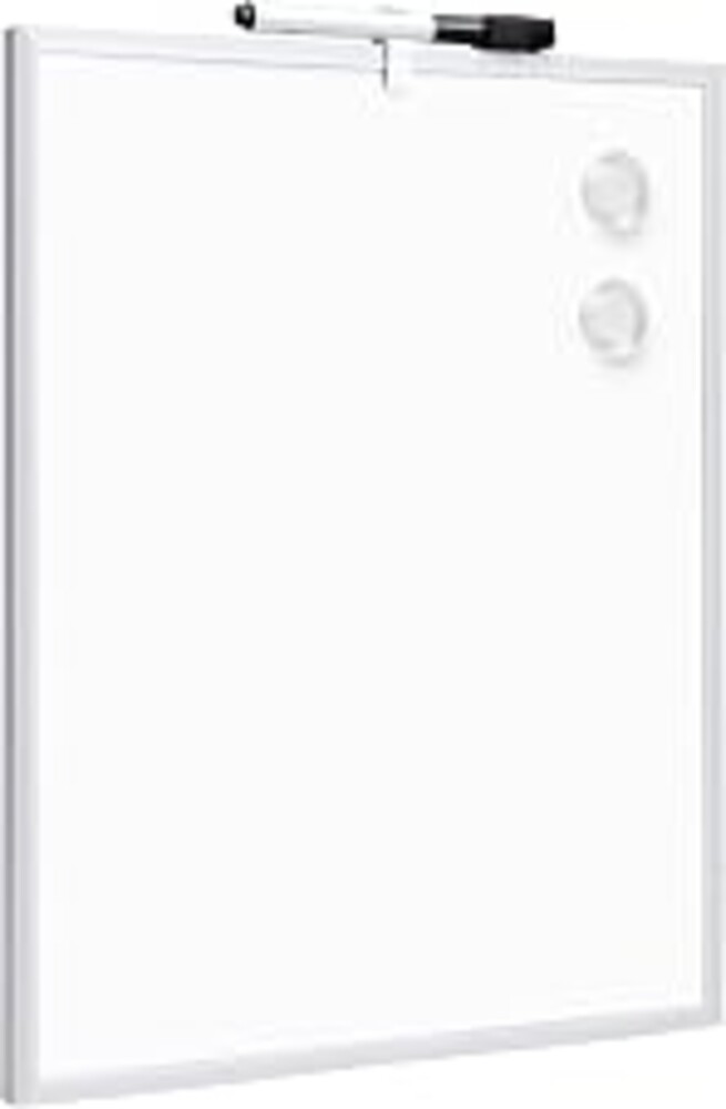 Amazon Basics Small Dry Erase Whiteboard, Magnetic Bulletin Board, with Marker and Magnets, 11"W x 14"H, Aluminum Frame