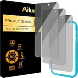Ailun 3 Pack Privacy Screen Protector for iPhone 17 Pro, Tempered Glass | 6.3 inch,Installation Frame, Anti Spy Private, Anti-Scratch, Case Friendly