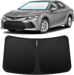 INSAUTO Custom Fit Windshield Sun Shade for Toyota Camry 2018-2024 | Foldable Front Window Sunshade Car Accessories, UV & Heat Reflector, Keeps Interior Cool, Includes Storage Bag