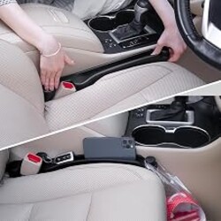 Givifive Car Seat Gap Filler Organizer 2Pack Soft Foam 3IN1 Multifunctional | Seat Side Gap Filler Strip with Storage Slot & Hook Accessory Universal Fit Car SUV Truck Fill The Gap Between Seat & Console