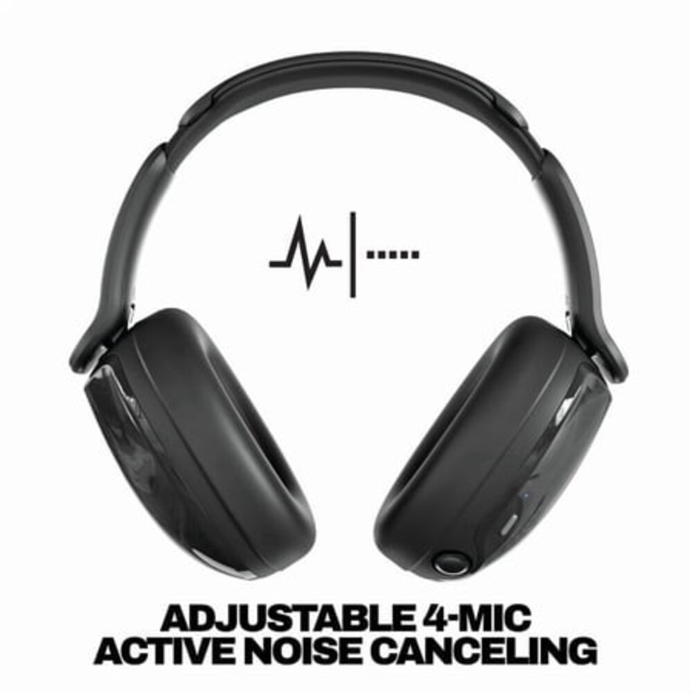 Skullcandy Hesh 540 ANC Wireless over-Ear Headphones with Active Noise Canceling, True Black