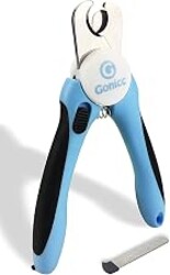 gonicc Professional Dog & Cat Pets Nail Clippers & Trimmers | With Safety Guard to Avoid Overcutting, Free Nail File, Razor Sharp Blade - Professional Grooming Tool for Pets