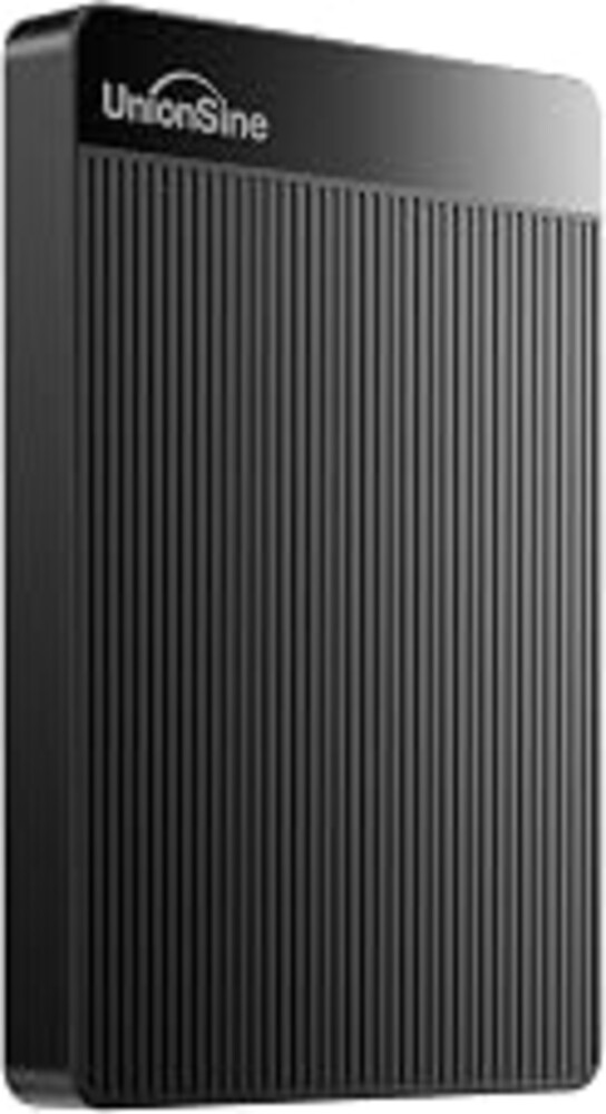 UnionSine 500GB Ultra Slim Portable External Hard Drive HDD-USB 3.0 | for PC, Mac, Laptop, PS4, Xbox one, Xbox 360-(Black)