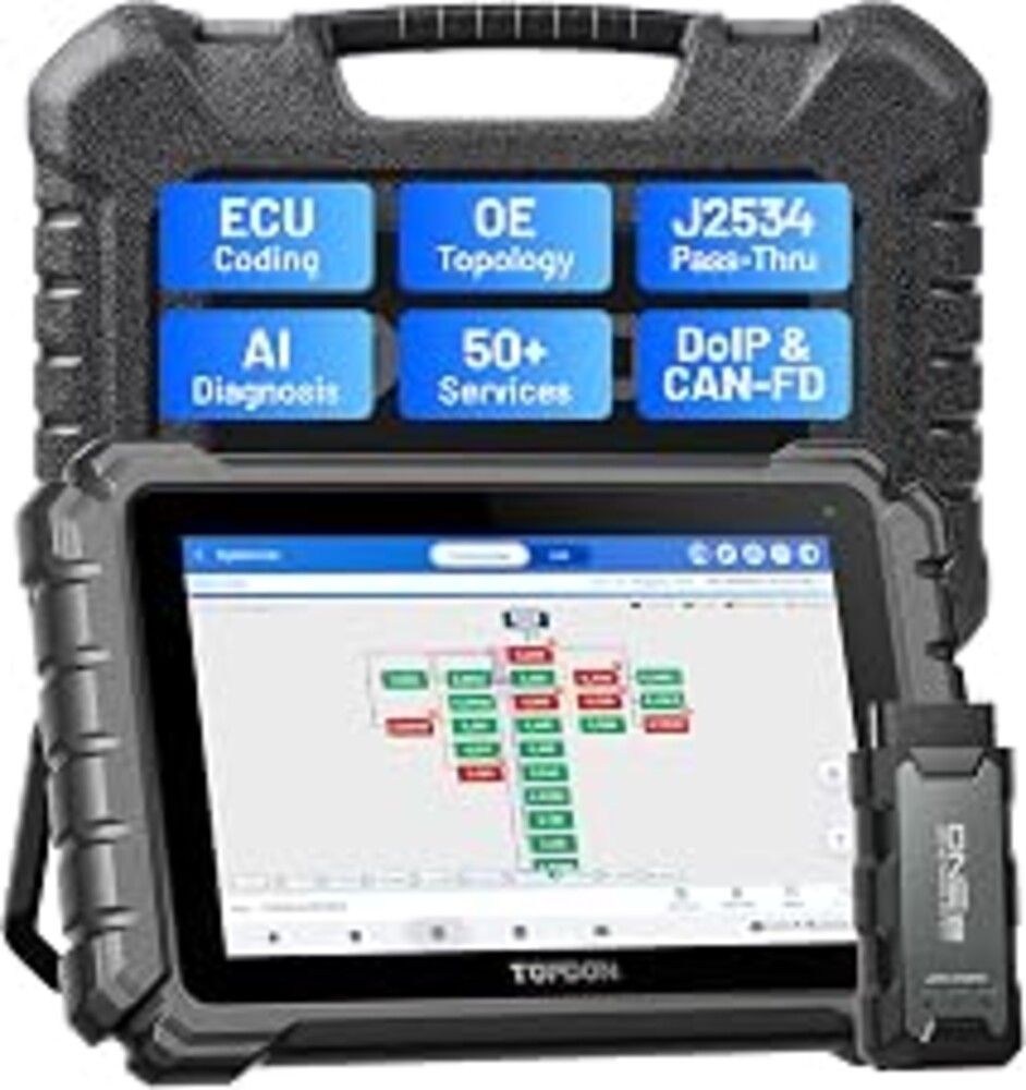 TOPDON ONE Bidirectional Scan Tool, 10.1" OBD2 Scanner with J2534 Pass-Thru