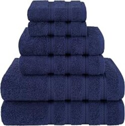 American Soft Linen 100% Cotton Luxury Turkish Towels, 6 Piece Towel Set | Soft Absorbent Quick Dry OEKO Tex Standard 100 Certificated Durable Machine Washable Premium Hotel Quality