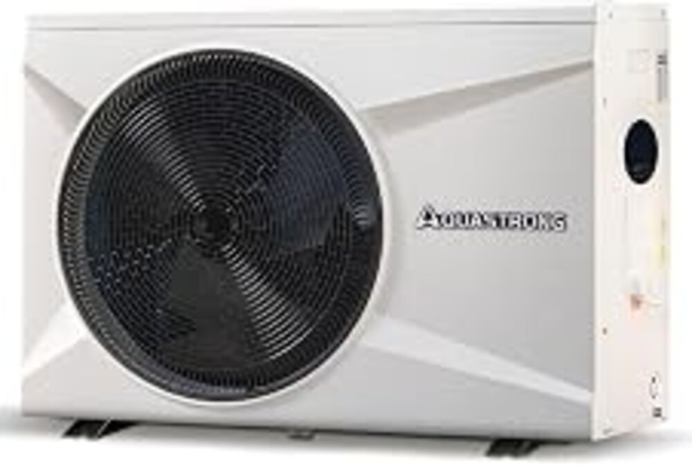 AQUASTRONG Pool Heater for Above Ground and Inground Pool, 16000 Gallons | Inverter 55000 BTU Swimming Pool Heat Pump, 15.8 COP High Energy Efficient, Smart WiFi Heating 220V