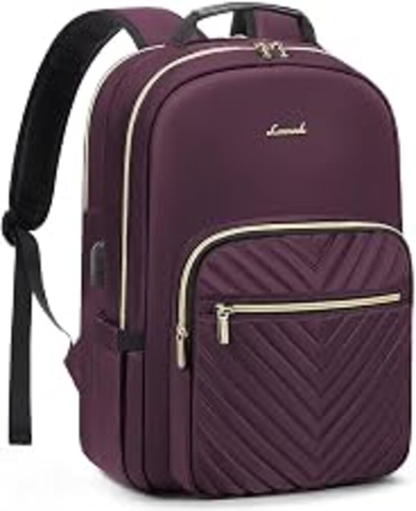 LOVEVOOK Laptop Backpack for Women,Quilted Work Travel College Laptop Bag | Professional Nurse Teacher Backpack Purse,Padded Laptop Compartment,Waterproof Backpack for Traveling on Airplane,Great Gifts