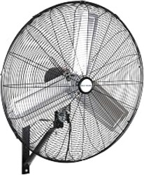 BILT HARD 9500 CFM 30 in. High Velocity Industrial Wall Fan, 3-Speed Wall Mount Oscillating Fan, Heavy Duty Air Circulator for Garage, Commercial, Warehouse, Factory, Workshops and Jobsites- UL Listed