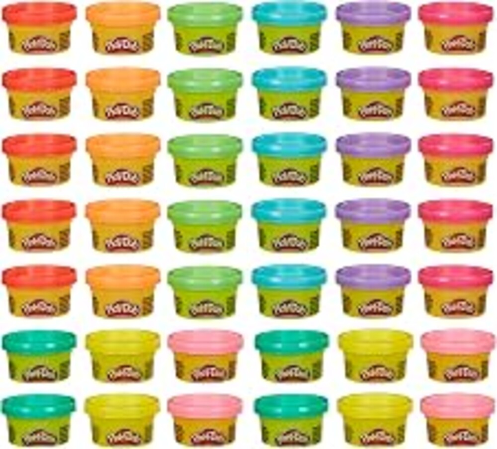 Play Doh Bulk Handout 42-Pack of 1-Ounce Modeling Compound Cans, Back to School Gifts, Prizes, & Party Favors, Kids Arts & Crafts, Preschool Toys, Ages 2+ (Amazon Exclusive)