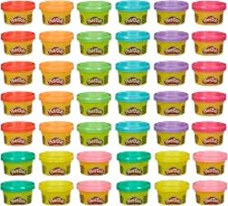 Play Doh Bulk Handout 42-Pack of 1-Ounce Modeling Compound Cans, Back to School Gifts, Prizes, & Party Favors, Kids Arts & Crafts, Preschool Toys, Ages 2+ (Amazon Exclusive)
