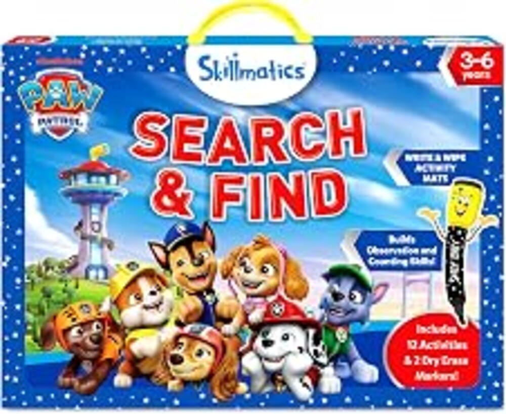 Skillmatics Search and Find – PAW Patrol, Preschool Activity, Gift for Kids | Write & Wipe Mats, Learning & Educational Toy for Toddlers & Kids, Back to School Supplies for Boys & Girls Ages 3, 4, 5