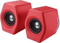 Edifier G2000 32W PC Gaming Computer Speakers for Laptop Mac Desktop Computer Woofer Speakers Bluetooth USB 3.5mm AUX Inputs RGB Lights Multimedia Speakers Red