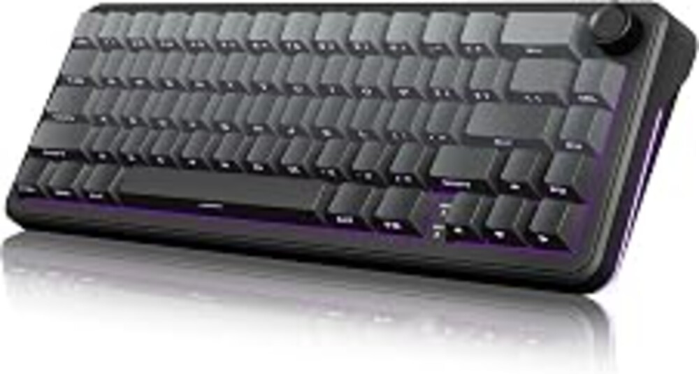 RedThunder K65 Wireless Mechanical Gaming Keyboard, Trip-Modes Connection, Gasket Custom Hot-Swap Keyboard, RGB Backlit, Pre-lubed Linear Switches, Side Engraved PBT Keycaps, Gradient Gray