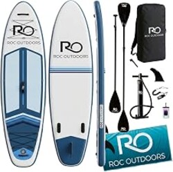Roc Inflatable Stand Up Paddle Board 10' 6" with Premium SUP Paddle Board Accessories, Wide Stable Design, Non-Slip Comfort Deck for Youth & Adults