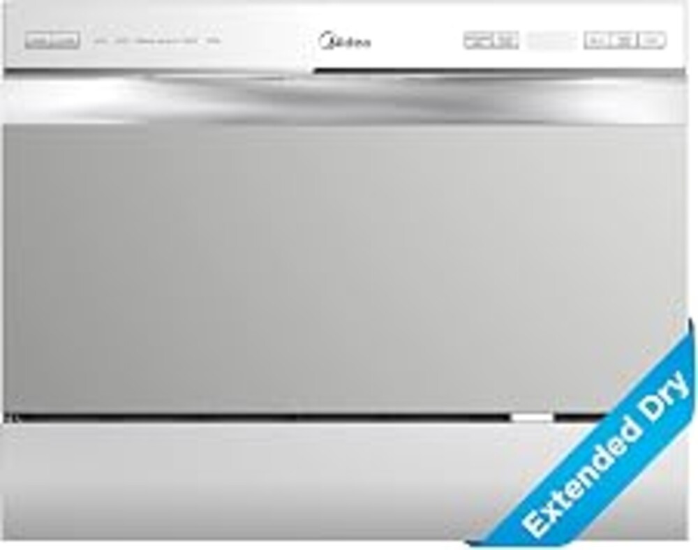 Midea Countertop Dishwasher Portable, 6 Place Settings, Energy Star | Mini Dishwasher with 6+2 Cycles, 52 dB Quiet & Compact, Perfect for Apartments, Dorms, or RVs, Silver