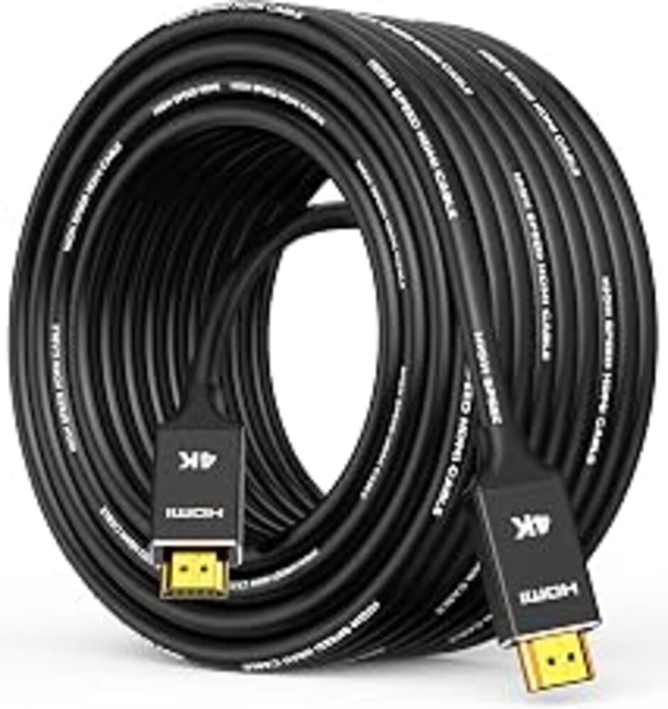 Capshi 4K Long Fiber Optic HDMI Cable 100ft, in-Wall CL3 Rated HDMI 2.0 | Support (4K@60Hz HDR10 8/10bit 18Gbps HDCP2.2 ARC) High Speed HD Shielded Cord Compatible with TV, Laptop, PC, HDTV
