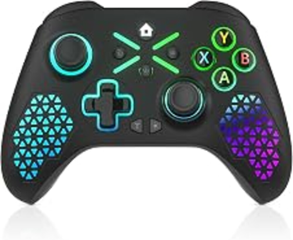 Dinosoo RGB Wireless Controller for Xbox Series X|S, Xbox One & Windows 10/11, Gaming Gamepad with Hall Trigger, Turbo, Macro, 3.5mm Audio Jack, 2.4GHz Adapter