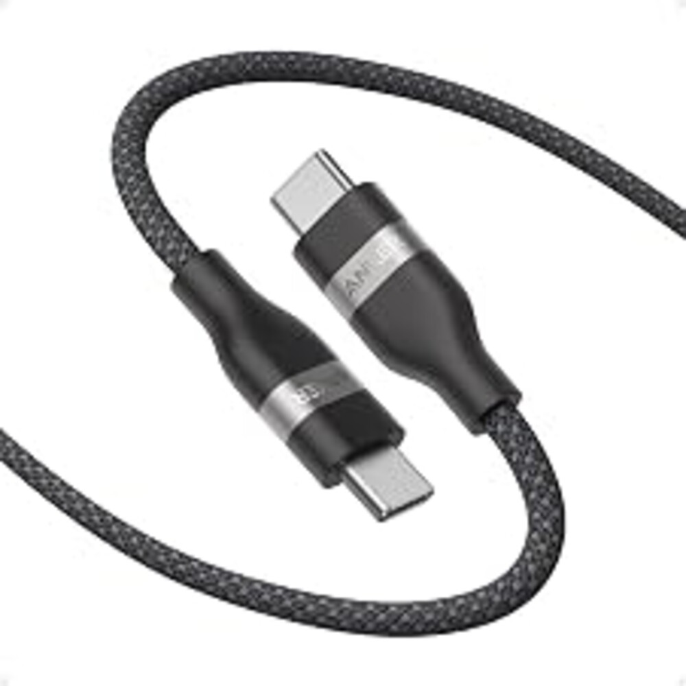 Anker Nano USB C to USB C Cable, 240W Fast Charging Cable (3 ft, Black) | Flexible Multi-Color Braided Charger for iPhone 17 Series, MacBook Pro, and More