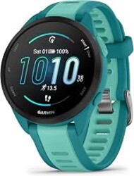 Garmin G010-N2863-32 Forerunner 165 Music Running Smartwatch, GPS, WiFi, Turquoise/Aqua - Certified Refurbished
