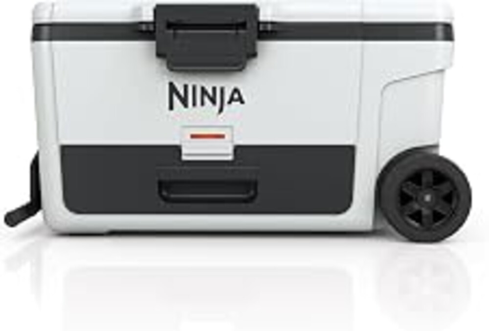 Ninja FrostVault, 65 Qt Wheeled Cooler with Cold Dry Zone, Integrated Fridge-Temp Storage Drawer, Premium Heavy-Duty Insulated, Keeps Ice for Days, Cloud White, FB265WH