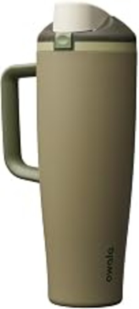 Owala FreeSip Tumbler Stainless Steel Water Bottle 40 oz Off Road | Triple-Layer Insulation | Leak-Proof Lid with Push-Button | Double Threaded Lid for Left and Right-Handed Drinking