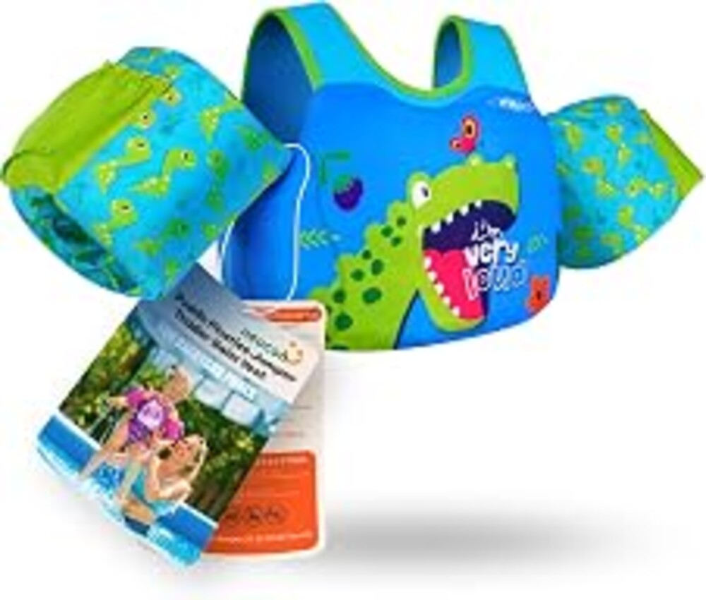 AEOCOO Puddle Float Jumper for Swiming, Toddler Swim Vest for Water Play, Pool Floats with Swimming Arm Floaties Swim Jacket & Water Wings for Kids Swimmies, Boys, Girls, Niños