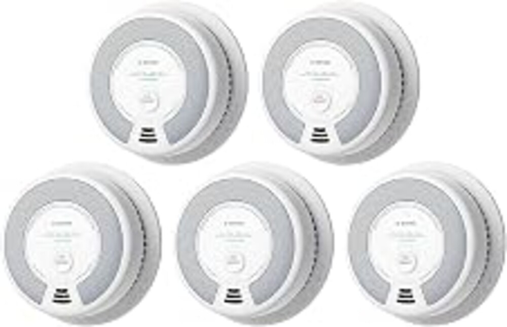 X-Sense Smoke & Carbon Monoxide Alarm, SC06, 5-Pack | 10-Year Sealed Battery (Not Hardwired), 2-in-1 smoke & CO detection, Easy Installation, UL 217 & UL 2034 Certified