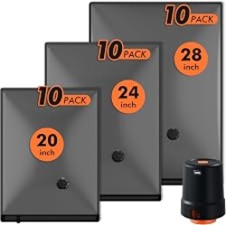GONGSHI Vacuum Seal Bags for Clothing Travel & Home Storage, Travel Vacuum Bags with Pump,Space Saver for Blankets, Comforters, Pillows, Clothes,30 Combo