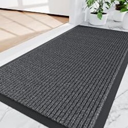 Amyracel 3x10 Front Door Mat Indoor Outdoor Entrance Heavy Duty Waterproof | Commercial Floor Mat, Non Slip Natural Rubber Doormat, Fade Resistant, Low Profile, Easy Clean for Entryway, Patio, Garage
