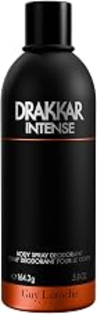 Guy Laroche Drakkar Intense, Seductive & irresistible Body Spray, Ambery fougere fragrance, Long Lasting Mens Cologne, Body Spray for Men 5.8 Fl.Oz