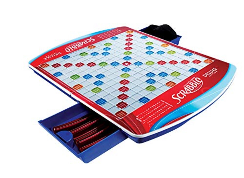 Hasbro Gaming Scrabble Deluxe Edition Bo