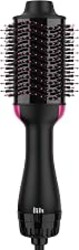 Hair Dryer Brush Blow Dryer Brush in One, Upgraded 4 in 1 Hair Dryer and Styler Volumizer with Negative Ion Anti-frizz Ceramic Titanium Barrel Hot Air Hair Straightener Brush