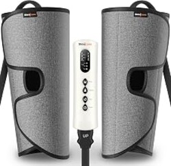 SHINE WELL Leg Compression Massager for Circulation and Pain Relief Fsa, Air Compression Calf Massager with 3 Modes 3 Intensities 2 Timing, for Restless Legs Syndrome Relief, Wellness Gift for Mom Dad