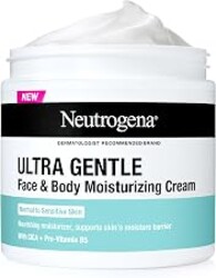 Neutrogena Ultra Gentle Face & Body Moisturizing Cream, Fragrance, 11 oz | Nourishing Face & Body Lotion Moisturizer, Fragrance Free