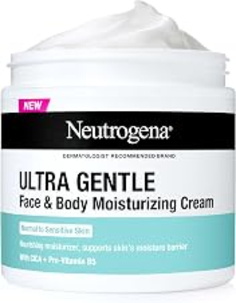 Neutrogena Ultra Gentle Face & Body Moisturizing Cream, Fragrance, 11 oz | Nourishing Face & Body Lotion Moisturizer, Fragrance Free