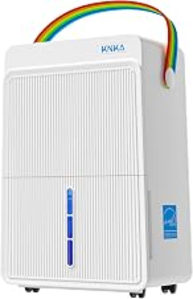 KNKA Energy Star 4500 Sq.Ft Dehumidifier for Basement, Max 80 Pint/Day | Dehumidifier with Drain Hose, Dehumidifiers for Home, Bedroom, Bathroom, Large Room, Smart Humidity Control, Sleep Mode