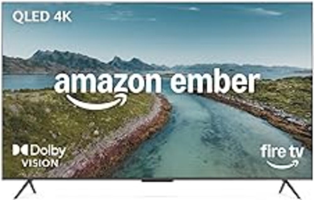 Amazon Ember 75" QLED Series with Fire TV (newest model), 4K Ultra HD smart TV, HDR10+, Dolby Vision, Dolby Audio, quad-core processor, find shows faster with Alexa+