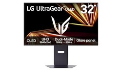 LG 32GX850A-B 32" UltraGear 4K UHD (3840 x 2160) Glossy OLED Gaming Monitor, Dual-Mode 165Hz/330Hz, 0.03ms, G-SYNC, FreeSync Premium Pro, TrueBlack 400, HDMI, DP, Tilt/Height/Swivel/Pivot Stand, Black