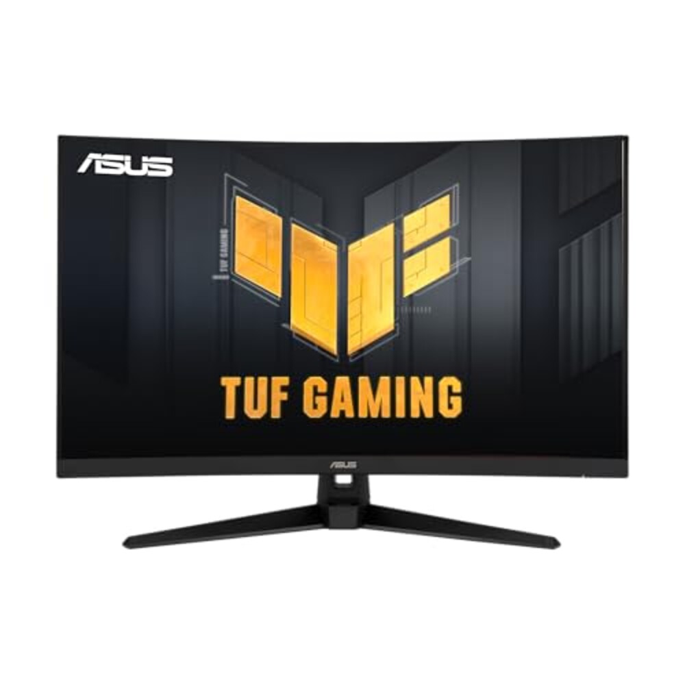 ASUS TUF 32 Inch Curved Gaming Monitor - QHD (2560 x 1440), 165Hz (Supports 144Hz), 1ms, Extreme Low Motion Blur, Speaker, FreeSync Premium, VESA Mountable, DisplayPort, HDMI - VG32VQ1B
