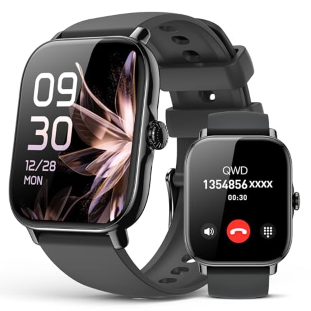 Smart Watch for Women Men- Answer/Make Call, 2025 IP68 Waterproof Fitness Step Tracker Watch with Sleep Monitor/Activity Counter/110+ Sport Mode, Smartwatch for Andriod iPhone iOS Samsung Compatible