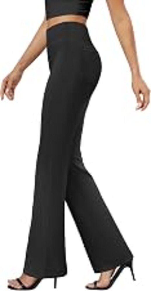 DLOODA Womens Bootcut Dress Pants Business Casual Work Pants with Pockets | Comfortable Stretch Fabric, High Waist, Pull On, Faux Fly, Flattering Fit, Office Slacks, Versatility, Casual, Travel