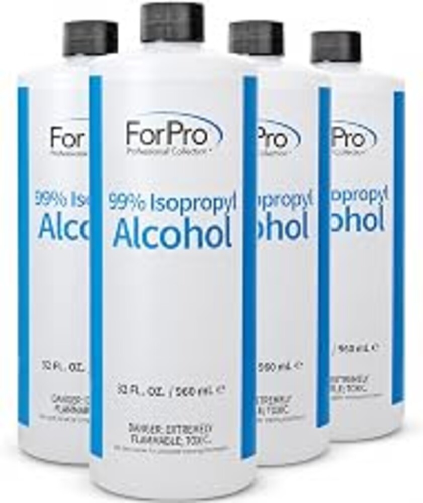 ForPro 4pk/1 Gal/32 fl oz 99% Isopropyl Alcohol | for Professional Salon & Spa Use, Salon & Spa Essentials, Professional Beauty Supply, Nail & Beauty Supply, Home & Salon Use