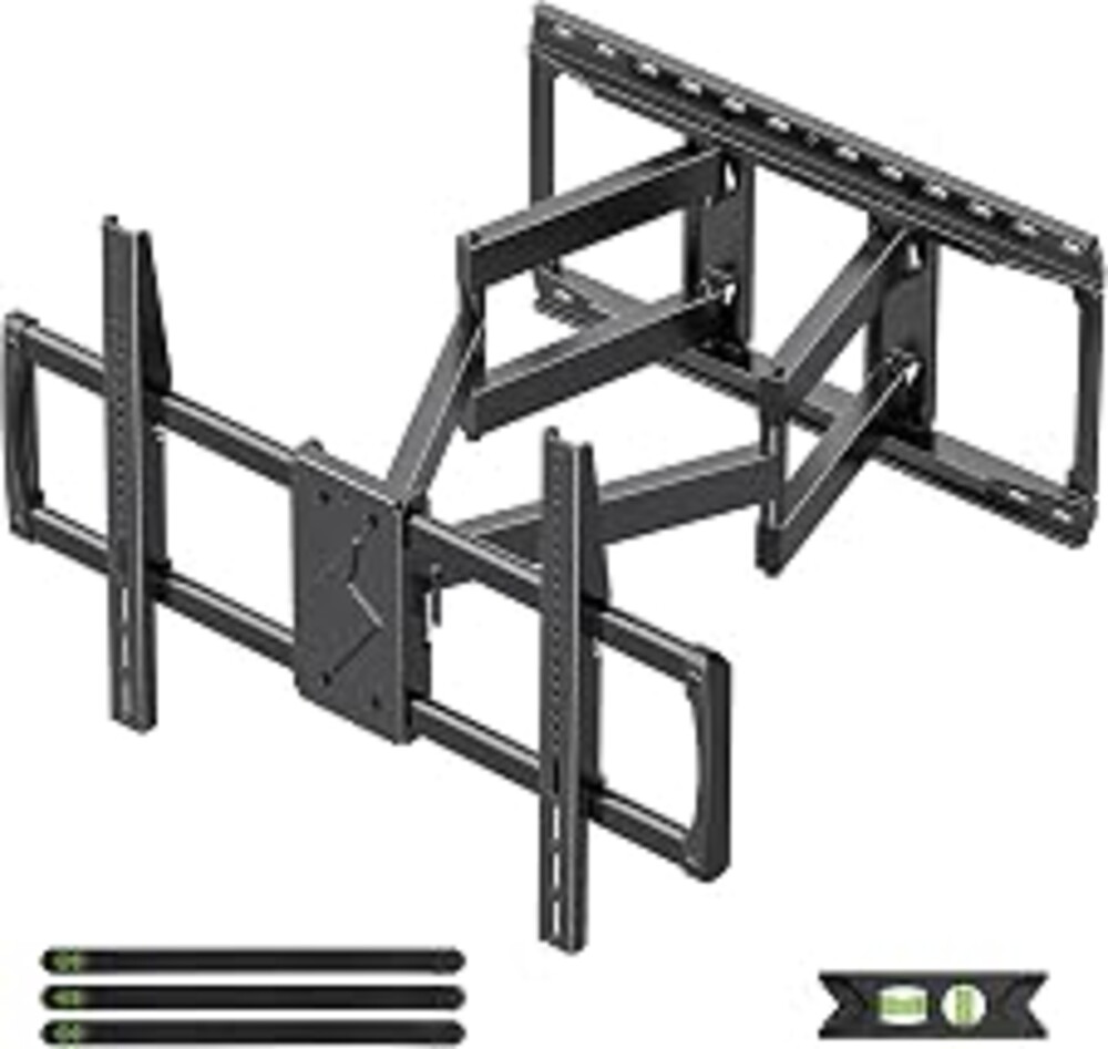 USX MOUNT 85 86 90 98 100 inch Heavy Duty Full Motion TV Wall Mount for 42-100" TVs, TV Mount with Swivel, Tilt & Leveling, Wall Mount Bracket Up to 170lbs, Max VESA 800x600mm