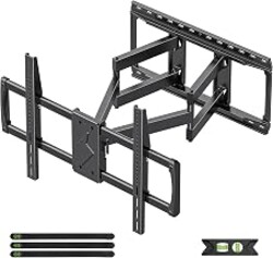 USX MOUNT 85 86 90 98 100 inch Heavy Duty Full Motion TV Wall Mount for 42-100" TVs, TV Mount with Swivel, Tilt & Leveling, Wall Mount Bracket Up to 170lbs, Max VESA 800x600mm