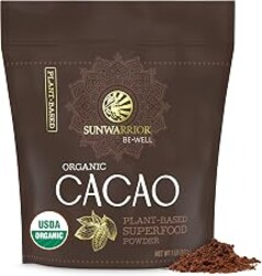Pure Cacao Powder Organic Unsweetened | Premium USDA Organic Cacao Powder for Baking Smoothies and Hot Chocolate | Non-Alkalized No Added Sugar Non-GMO Gluten Free Vegan & Kosher 455g Pouch 91 Serving