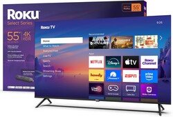Roku Smart TV 2025 – 55-Inch Select Series, 4K HDR TV – Roku TV with Enhanced Voice Remote – Flat Screen LED Television with