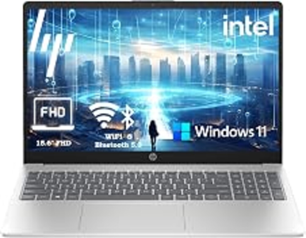 HP Essential 15.6" Laptop, 2026 Edition, 8GB RAM, 256GB SSD, Win11 | Intel 4-Core CPU, Everyday Student Computer, WiFi 6, Long Battery Life, Thin & Light PC for Business, Home Entertainment
