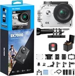 AKASO EK7000 4K30FPS 20MP WiFi Action Camera with EIS Ultra HD 131FT Waterproof Underwater Camera Remote Control 4X Zoom Support External Microphone